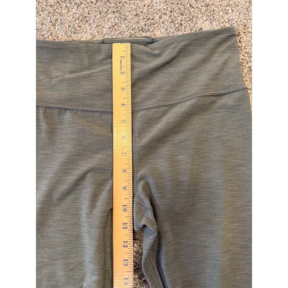 Athleta Leggings Womens Medium Green Elation 7/8 Tight Ultra High Rise Heathered - Picture 5 of 9